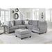6Pc Fabric Sectional Sofa, Modular Sectional Sofa with 2 Armless Chairs, 1 Ottomans, 3 Corner Chairs, 3 Accent Pillows
