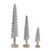 Wood Tabletop Pine Tree (Set of 3) - 5.25 x 3.75 x 21.5"