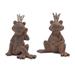 Royal Sitting Frog Figurine (Set of 6) - 2.75" x 3.25" x 4.5"