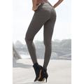 Leggings LASCANA Gr. 40/42, N-Gr, beige (beige schwarz gemustert) Damen Hosen Leggings