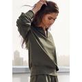 Sweatshirt FCUK Gr. 32/34, grün (khaki) Damen Sweatshirts