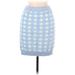 Shein Casual Mini Skirt Mini: Blue Bottoms - Women's Size Medium