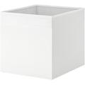 Princekingx Drona Storage Boxes – Foldable Kellax Shelf Insert Box – Cube Shaped Fabric Storage Organizer, 33x38x33cm Shelving Unit with Handle, For Home, Office Use, Baby Nursery (White, 8x)