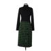 Nina Ricci Casual Dress - Sheath: Black Color Block Dresses - Women's Size 40