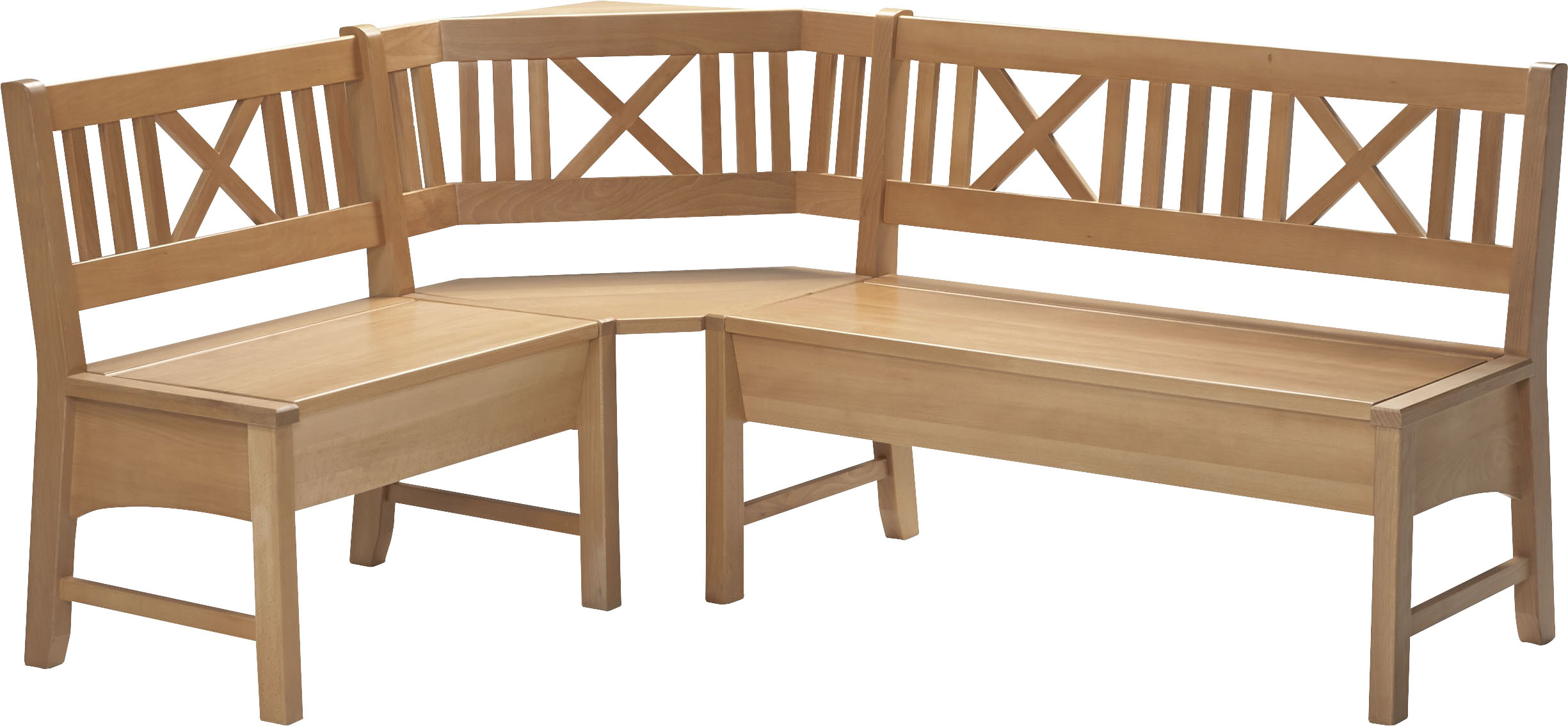 Truhenbank MASSIVLINE & MORE "Bodensee", braun (buche massiv lackiert, buche massiv lackiert), T:52cm, Massivholz, Sitzbänke, Gestell aus Massivholz, abnhembare Sitzpolster