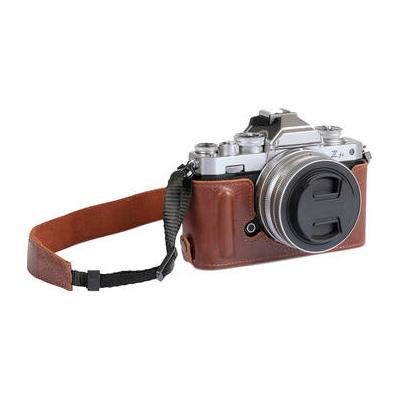 MegaGear Leather Half Case for the Nikon Zfc (Brown) MG2017