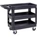 VEVOR Utility Cart w/ Wheels Plastic in Black | 33.74 H x 40.7 W x 17.13 D in | Wayfair DXSLSYTCDXCX3K5H9V0