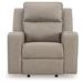 Signature Design by Ashley Lavenhorne Vegan Leather Recliner Metal | 40 H x 42 W x 39 D in | Wayfair 6330725