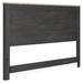 Signature Design by Ashley Nanforth Headboard, Leather in Black | 53.66 H x 80.91 W x 3.23 D in | Wayfair B3670-58