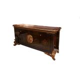 Infinity Furniture Import 78.7" Wide Solid Wood Sideboard Wood in Brown/Yellow | 37.8 H x 78.7 W x 20.1 D in | Wayfair E-63-2 Antique Gold Buffet