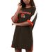Women's G-III 4Her by Carl Banks Brown Cleveland Browns Flag Sneaker Dress