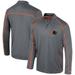 Men's Colosseum Black Miami Hurricanes Cameron Quarter-Zip Windshirt