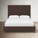 Birch Lane™ Warren Upholstered Low Profile Panel Bed Metal in Brown | 56 H x 60 W x 81 D in | Wayfair D59BFB4325CF46A6A21B989A3DAA1237