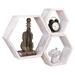 Loon Peak® Gafur 3 Piece Hexagon Wood Floating Shelf Wood in White | 6.9 H x 3.89 W x 14 D in | Wayfair F8C91777BC334872B44D8073FB6330B8