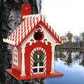 Home Bazaar Holiday Offerings Candy Cane 9.05 H x 8.35 W x 6.35 D Birdhouse Wood in Brown/Red | 9.05 H x 8.35 W x 6.35 D in | Wayfair HB-2019CRS