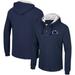 Men's Colosseum Navy Penn State Nittany Lions Affirmative Thermal Hoodie Long Sleeve T-Shirt
