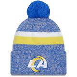 Men's New Era Royal Los Angeles Rams 2023 Sideline Cuffed Knit Hat With Pom