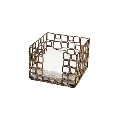 Front of the House BHO039GOI21 Countertop Napkin Holder - Copper, Brown