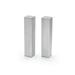 Front of the House TSP014BSS22 Serving Accessories 4" Salt & Pepper Shaker Set - Stainless Steel