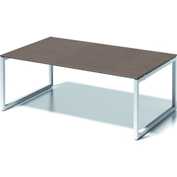 Bisley Chefarbeitsplatz/Konferenztisch Cito BxTxH 200x120x74cm nußbaum/verkehrsweiß Image