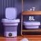 6L 8L Folding Portable Washing Machine with Dryer Big Capacity Mini Washer for Clothes Travel Home