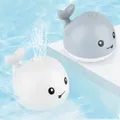 Baby Bath Toys Electric Cartoon Whale Ball Water Squirting Sprinkler Baby Bath Toy Automatic