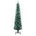 Puleo International 6 ft. Pre-Lit Green Tinsel Artificial Tree