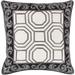 Kirsten Geometric Feather Down Filled or Poly Filled 22-inch Throw Pillow