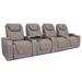 Seatcraft Muse Home Theater Seating Gray Leather 7000, Power Headrest, Power Lumbar, Power Recline