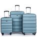 3 Piece Luggage Sets PC Lightweight & Durable Expandable Suitcase with Two Hooks, Spinner Wheels, TSA Lock, (21/25/29)