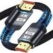 HKEEY HDMI Cable 4K HDMI Cables 1M/3.3FT Ultra High Speed Braided HDMI Lead Support 4K@60Hz ARC HDR 3D Ethernet Compatible with All HDMI Devices