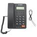 NUOLUX Business Fixed Phone Caller ID Telephone Home Office Landline Phone With LCD Screen (Black)