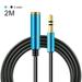 Bcloud Universal 3.5mm Male to Female Audio Cable Speaker Computer AUX Extension Wire Black One Size