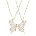 NUOLUX 1 Pair Friendship Necklace Butterflies Neck Chain Best Friend Girl Necklace Gift