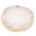 Resin Nail Art Palette Paint Drawing Color Dish Golden Edge Manicure Nail DIY Tool Accessories[white]