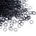 black Elastic Hair BandsÃ¯Â¼Å’BEBEEPOO 100pcs Mini Hair Rubber Bands with a Box Soft Hair Elastics Ties Bands - STRONG - REUSEABLE (100pcs black)