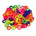 Rubber bands for hair 100pcs Rubber Bands High Elasticity Ponytail Holder Hair Ties Rope for Adults Kids (Mixed Colors)