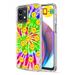 TalkingCase Slim Phone Case Compatible for Motorola Moto G Stylus 5G 2023 Tie Dye Smiley Face Print w/ Glass Screen Protector Light Weight Flexible Soft USA