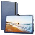 Labanema Compatible with TCL Tab 10 5G Case PU Leather Folio 2-folding Stand Cover for TCL Tab 10 5G TCL-9183W 10.1 Tablets (Not fit TCL Tab Pro 5G TCL-9198S) Blue
