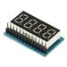 Uxcell 0.36 4 Digit LED Display Module 3.5-5V 7 Segment Common Anode 1.3 x 0.8 x 0.4 Inch Red