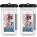 Large Waterproof Phone Pouch 2Pack 7.2 IPX8 Universal Waterproof Cellphone DryBag lanyard Waterproof Phone Case for iPhone14 13 12 11Pro Max XS Plus Samsung Galaxy for Underwater Swimming ( Color