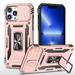 Feishell Case for iPhone 7 Plus / 8 Plus Camera Lens Slide Protection Cover with Ring Holder Kickstand Armor Heavy Duty Military Grade Shockproof PC Rugged Bumper for iPhone 7 Plus / 8 Plus Rosegold