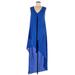 Adelyn Rae Casual Dress - Slip dress: Blue Dresses - Women's Size X-Small