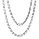 V Collier 925/- Sterling Silber 60Cm Diamantiert