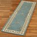 Fleurette Rug Runner, 2'3" x 7'6", Wedgewood