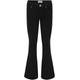 Bootcut-Jeans KIDS ONLY "KOGROYAL LIFE REG FLARED PIM600 NOOS", Mädchen, Gr. 134, N-Gr, schwarz (schwarz denim), Denim/Jeans, Obermaterial: 69% Baumwolle, 29% Polyester, 2% Elasthan, unifarben, casual, regular fit knöchellang, Jeans