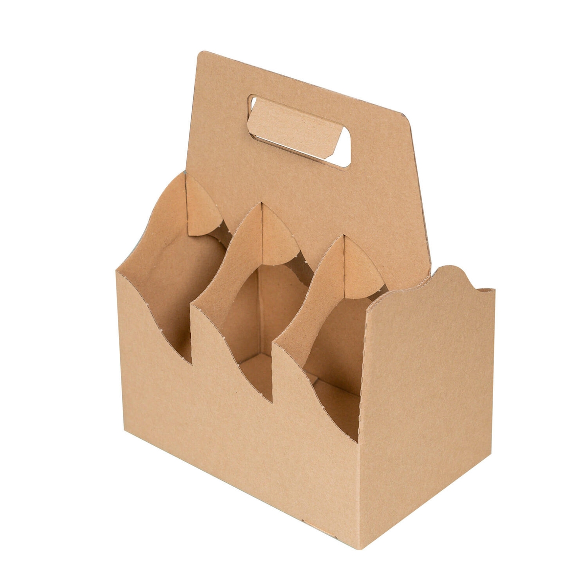 VEPATIM 25x Bierträger für 6 Flaschen Bier 0,33L oder 0,5L Flaschenträger 'Biertragerl' braun Image