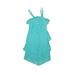 Wrapper Dress - A-Line: Teal Solid Skirts & Dresses - Kids Girl's Size 8