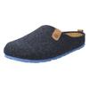 Pantoffel ROHDE "NAPOLI-H", Herren, Gr. 40, blau (dunkelblau, meliert), Filz, klassisch, Schuhe, Clog, Hausschuh, Homeslipper mit herausnehmbarer Innensohle