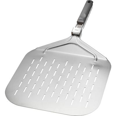 Küchenwender GEFU "SLIDE", schwarz (silber, schwarz), B:32cm H:7cm, Edelstahl, Kunststoff, Küchenpaletten, Edelstahl, ergonomische geformter Griff